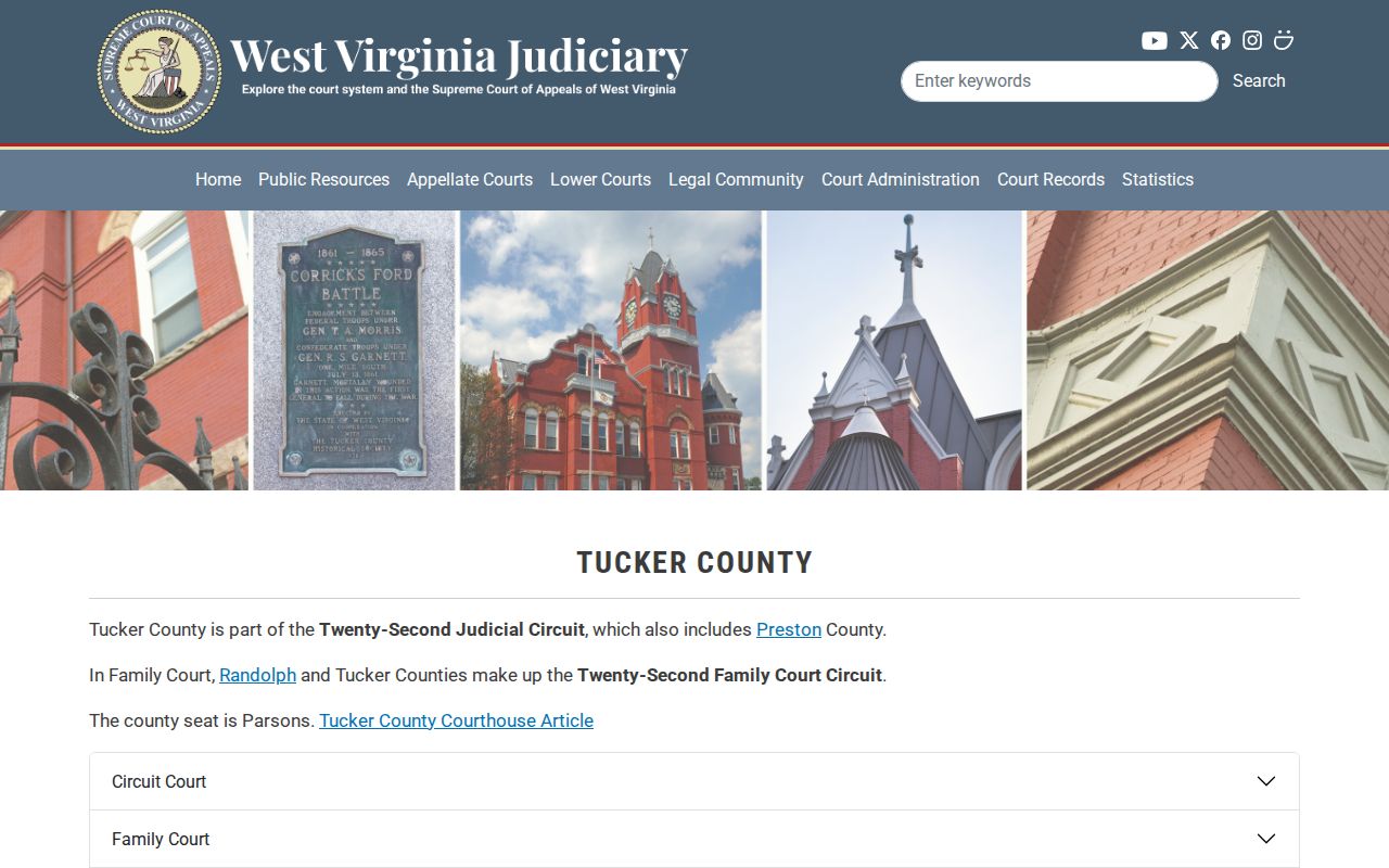 Tucker County post-release supervision court and probation directory